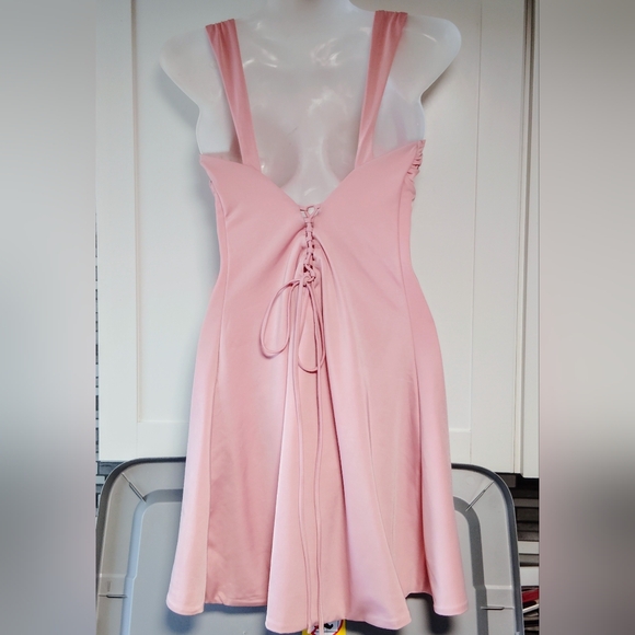 Oh Polly Violetta Tie Up Back Mini Dress Sz-2 - Picture 5 of 6